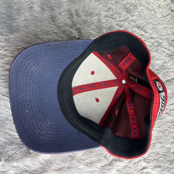 Titleist Hat Cap Mens Small-Medium Red Navy White Golf Preppy Classic Sporty - Picture 8 of 10